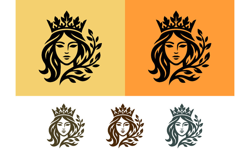 Femme avec logo couronne et branche. - Caractéristiques de l’image 1