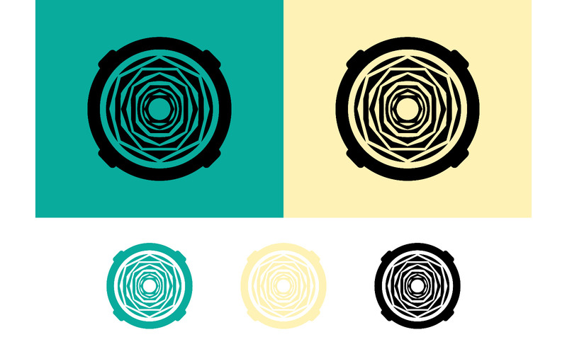 Icône d'illusion d'optique à motif géométrique. - Caractéristiques de l’image 1