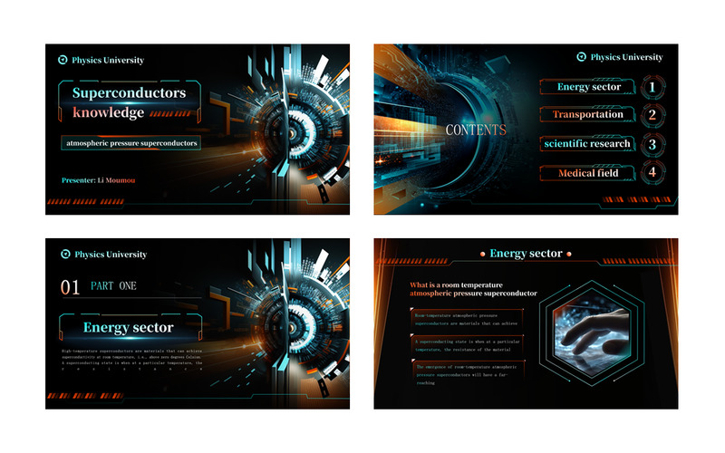 Superconductor Teaching Courseware Popular Science Knowledge PPT - Features Image 2