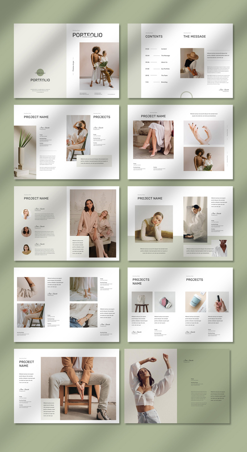 Fashion Portfolio Brochure Magazine Templates - Features Image 1