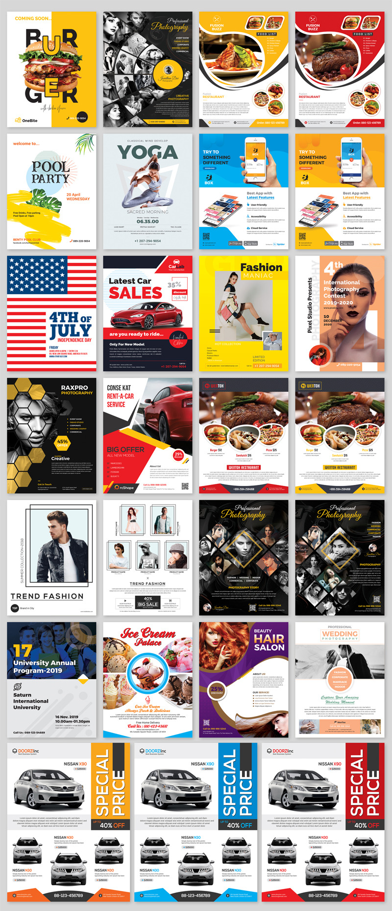 20 Flyer Template Mega Bundle - Features Image 1