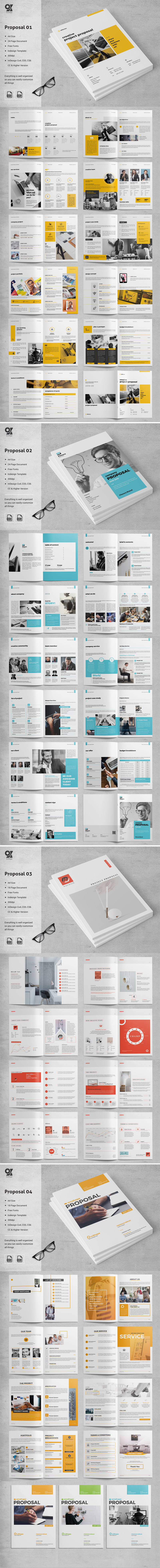 Пакет шаблонов предложений InDesign - Features Image 1