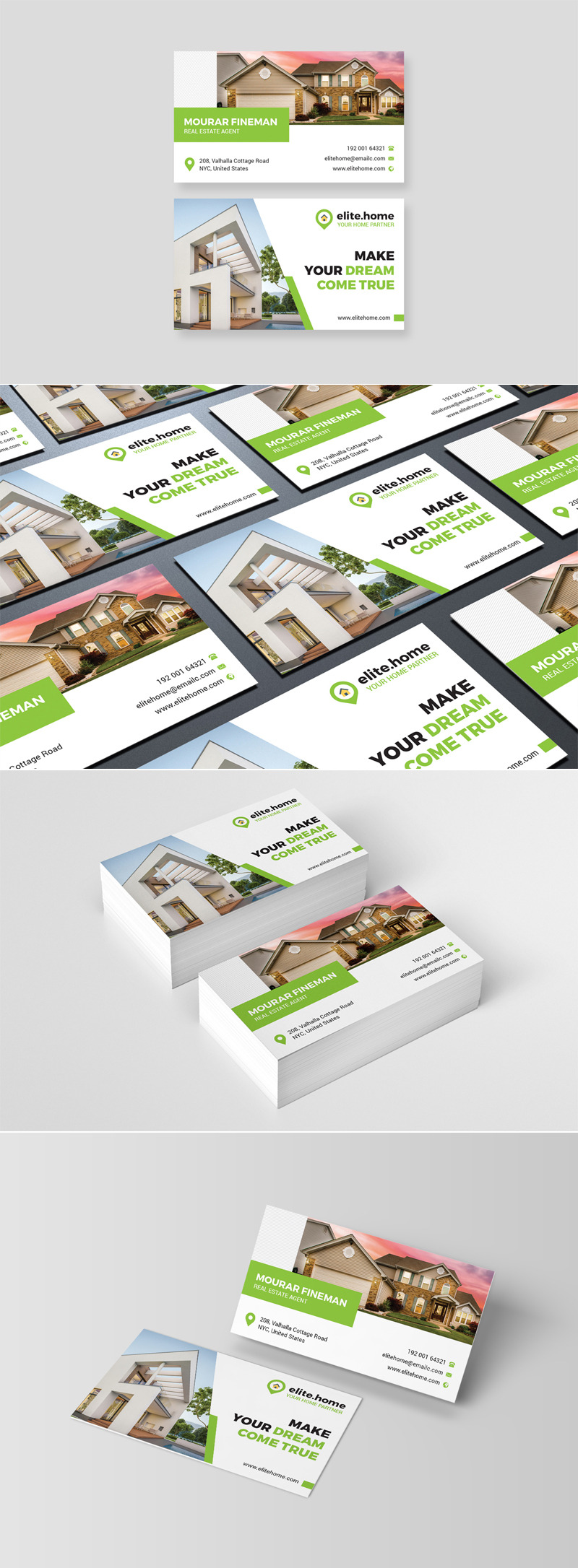 Real Estate Agent Business Card 367938 TemplateMonster
