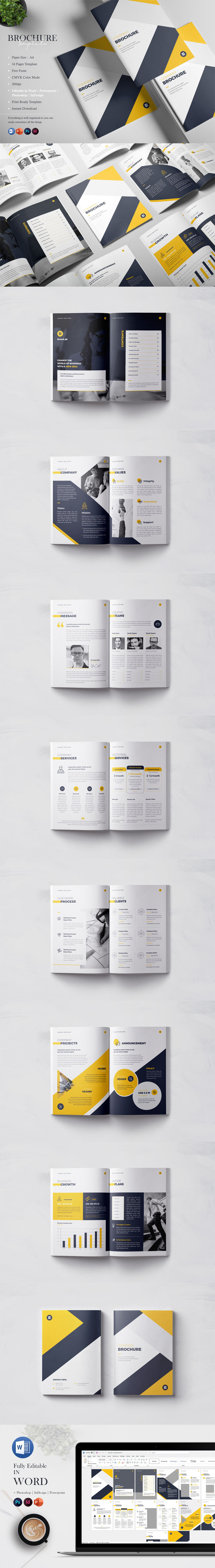 Брошюра | Word, InDesign, PSD, PPTX - Features Image 1