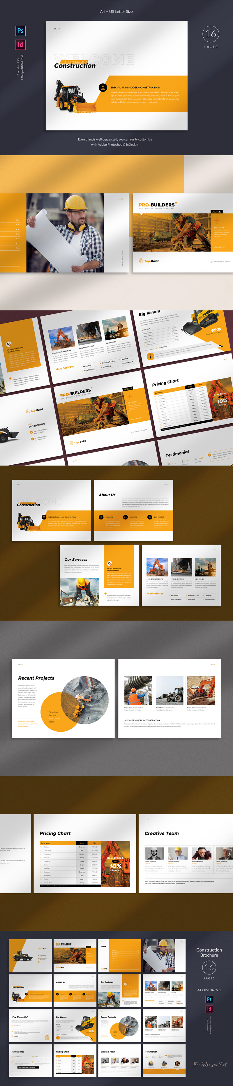 Construction Brochure Landscape Template - Features Image 1