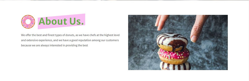 Donuto - Donuts Restaurant Landing Page Template - Features Image 2