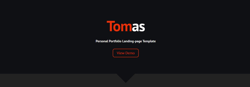 Tomas - Personal Portfolio Landing Page Template - Features Image 1