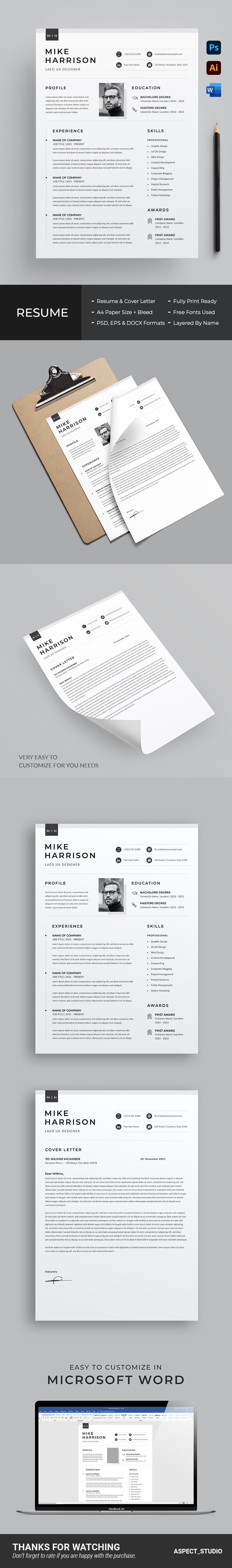 Schoon CV CV-sjabloon Word - Features Image 1