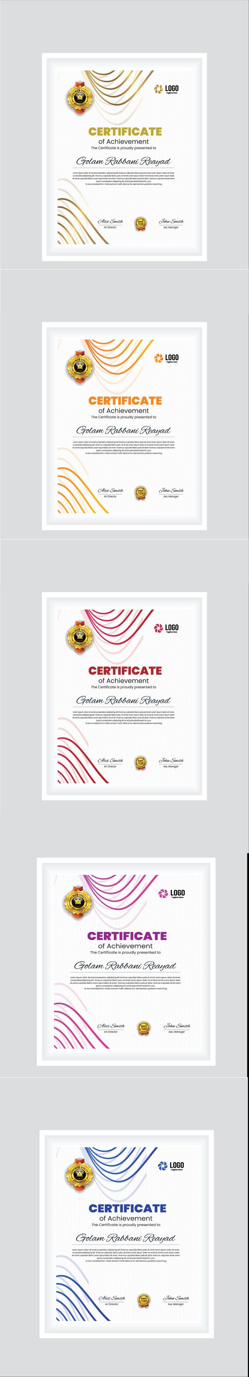 Modern Certificate - Features Image 1