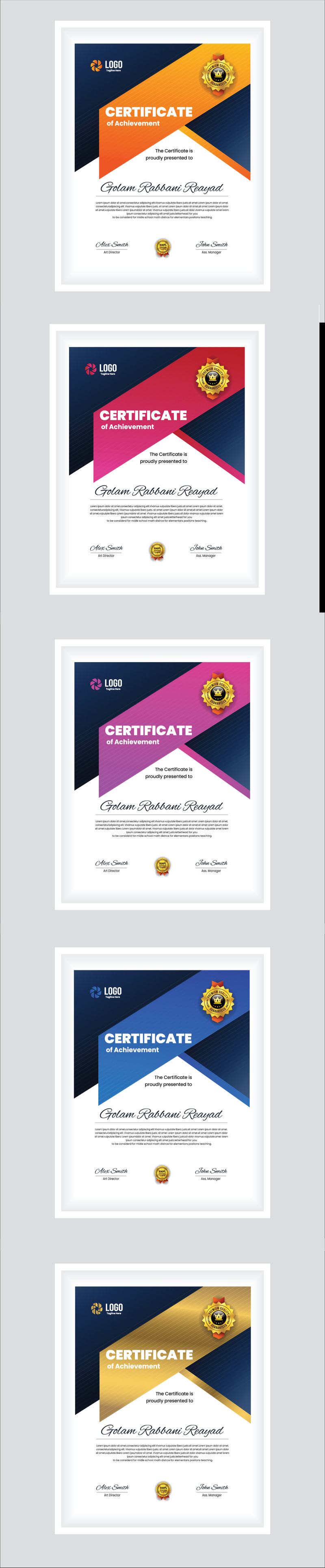 Modern certificaat - Features Image 1
