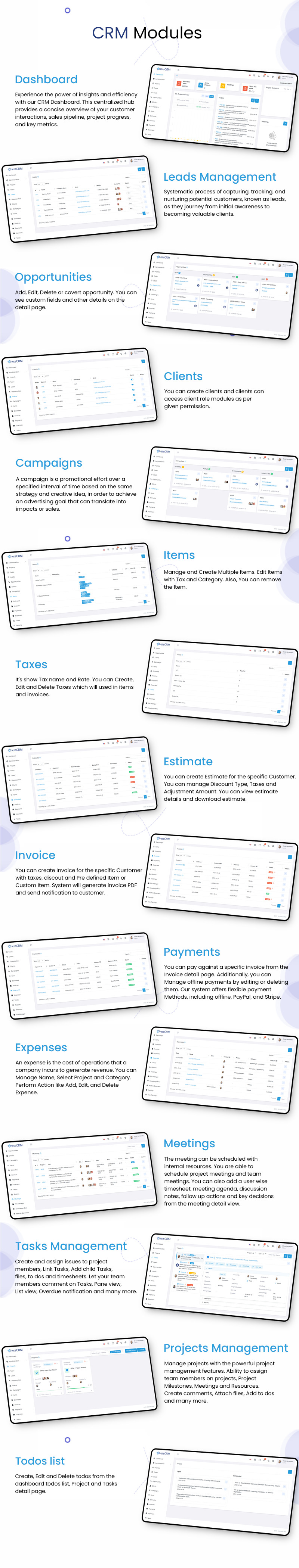 ChetsCRM - Customer Relationship Management - Features Image 2