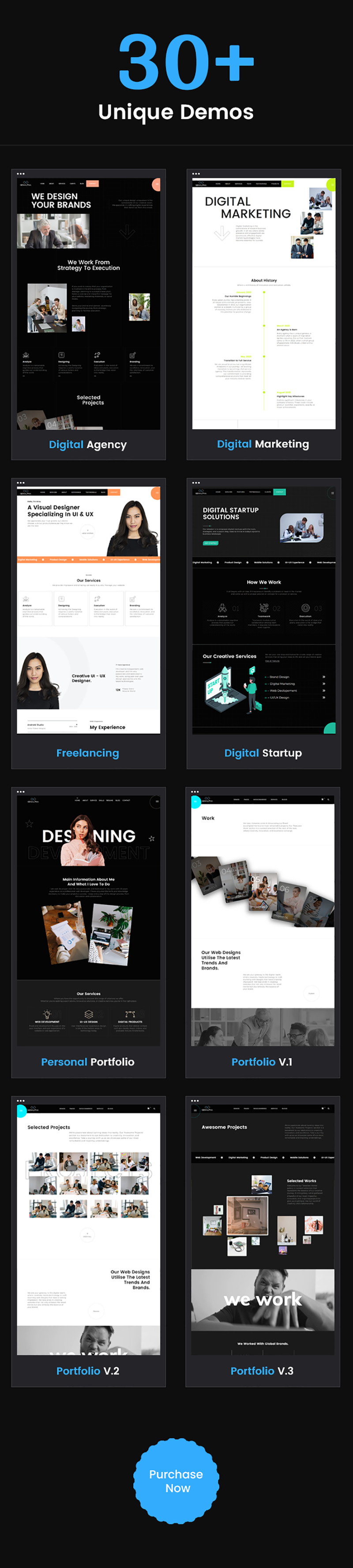 GenAlpha - 数字代理多用途 HTML 模板 - Features Image 2
