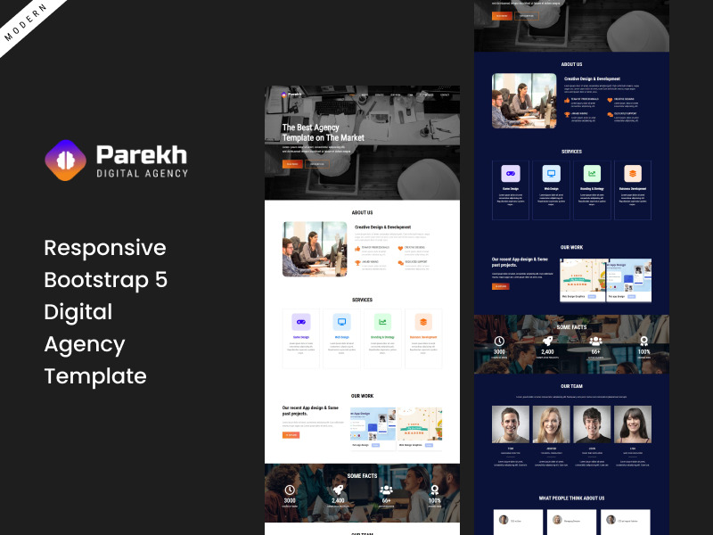 Parekh Responsive Bootstrap 5 Zielseitenvorlage für digitale Agenturen - Bildeigenschaften 1