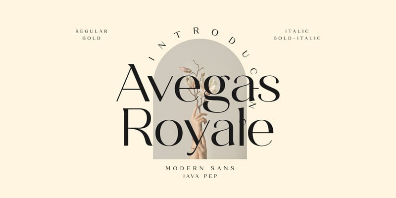 Avegas Royale - Modern Sans - Caratteristiche Immagine 1