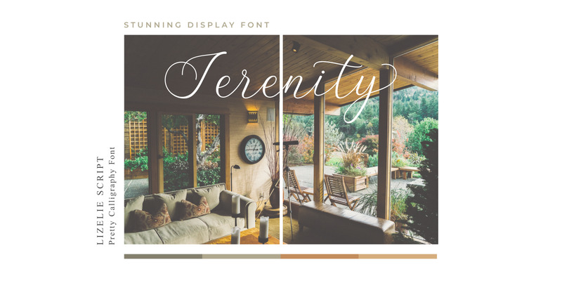 Lizelie Calligraphy Script Font - Features Image 5