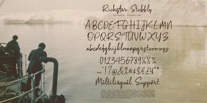 Rickstar Stubbly / Elegant Typeface - Features Image 12