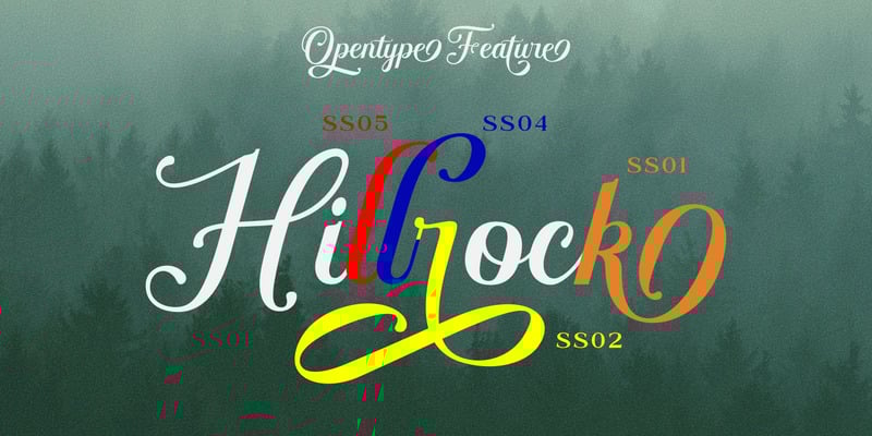Hillrock / Elegant script - Features Image 7