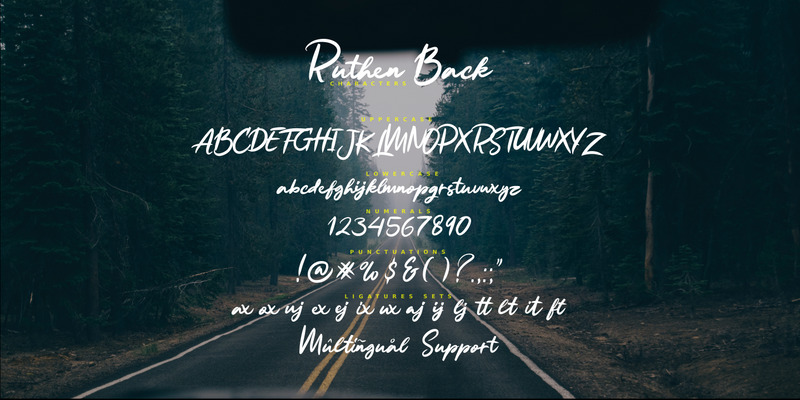 Ruthen Back — stylowa czcionka - Obraz funkcji 8