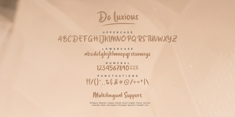 De Luxious // Pretty Font - Caratteristiche Immagine 8