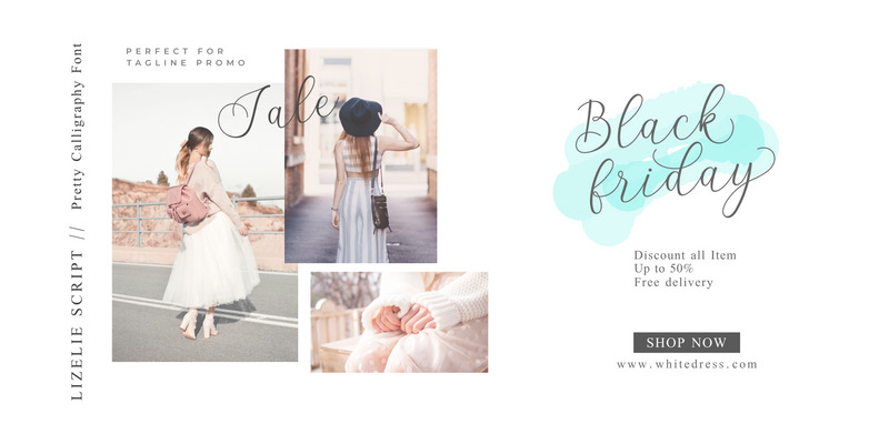 Lizelie Calligraphy Script Font - Features Image 7