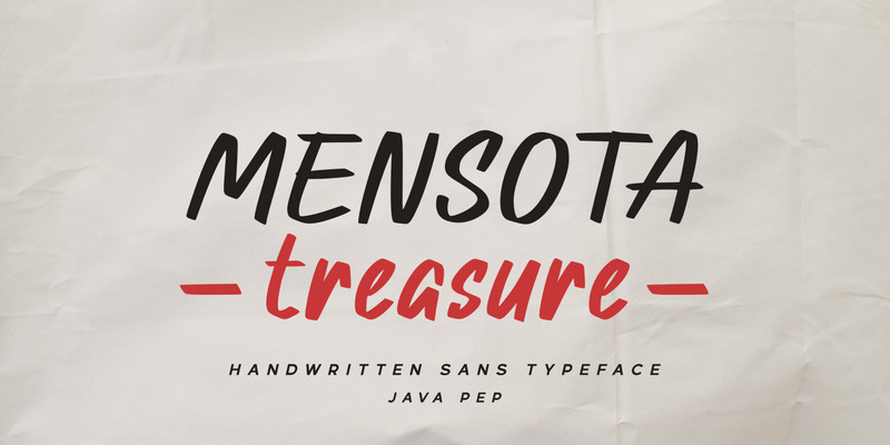 Mensota schat / Handgeschreven sans - Features Image 1