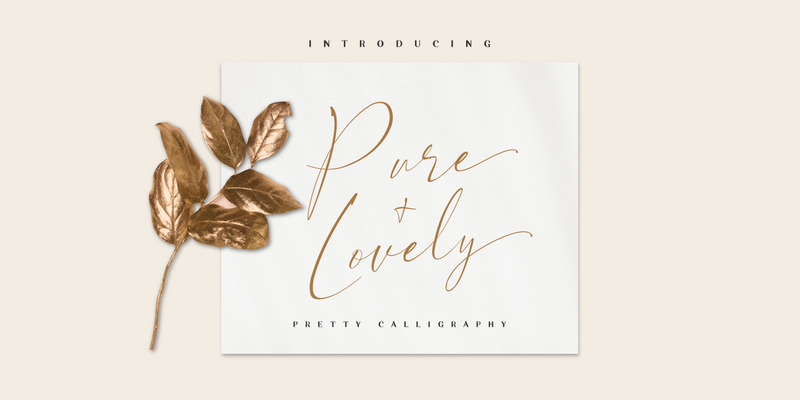 Pure & Lovely - красивая каллиграфия - Features Image 1