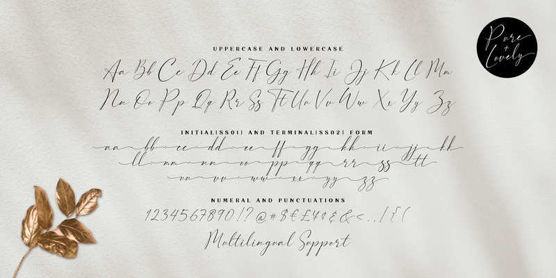 Pure & Lovely - красивая каллиграфия - Features Image 12