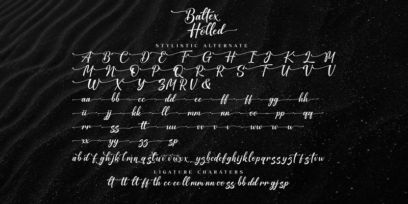 Carattere Baltex Holled / Calligrafia - Caratteristiche Immagine 12
