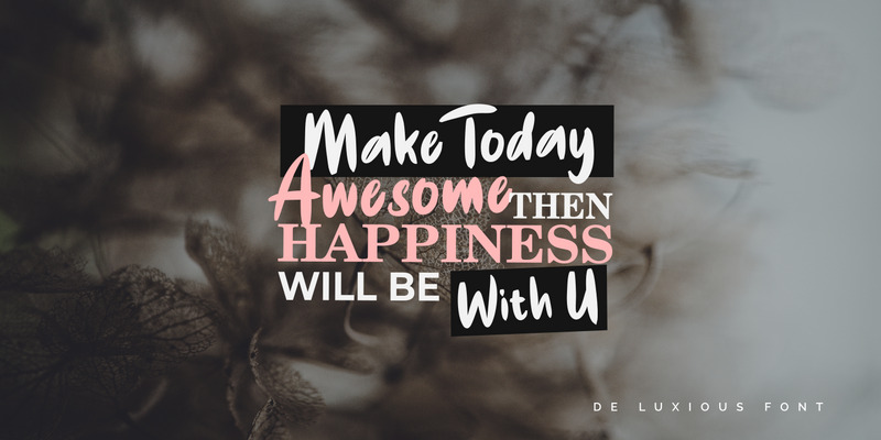 De Luxious // Pretty Font - Caratteristiche Immagine 7