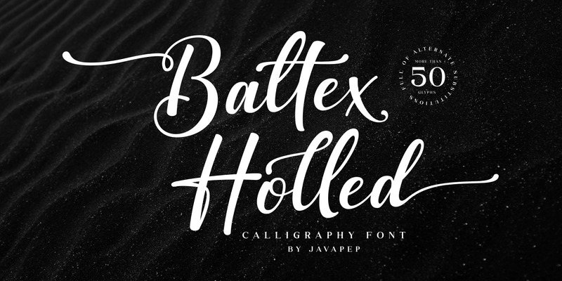Carattere Baltex Holled / Calligrafia - Caratteristiche Immagine 1