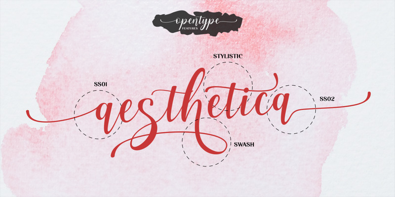 aesthetica - elegant bouncy font - Features Image 2