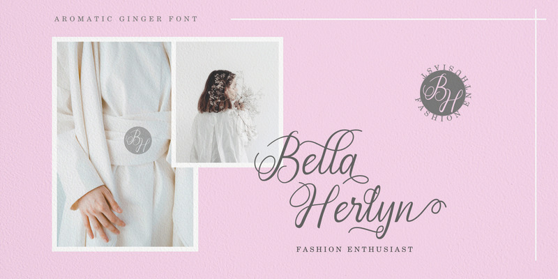 Aromatic Ginger // Calligraphy Font - Features Image 1