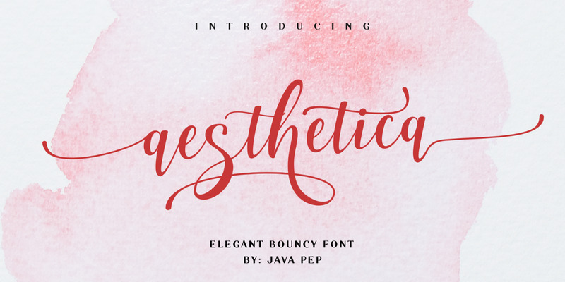 aesthetica - elegant bouncy font - Features Image 1