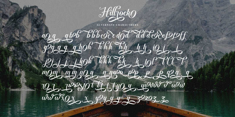 Hillrock / Elegant script - Features Image 15