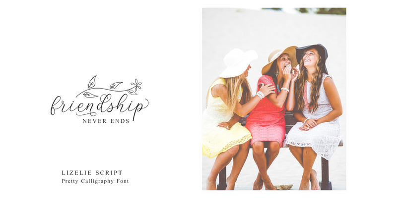 Lizelie Calligraphy Script Font - Features Image 6