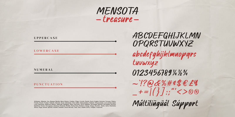 Mensota schat / Handgeschreven sans - Features Image 15