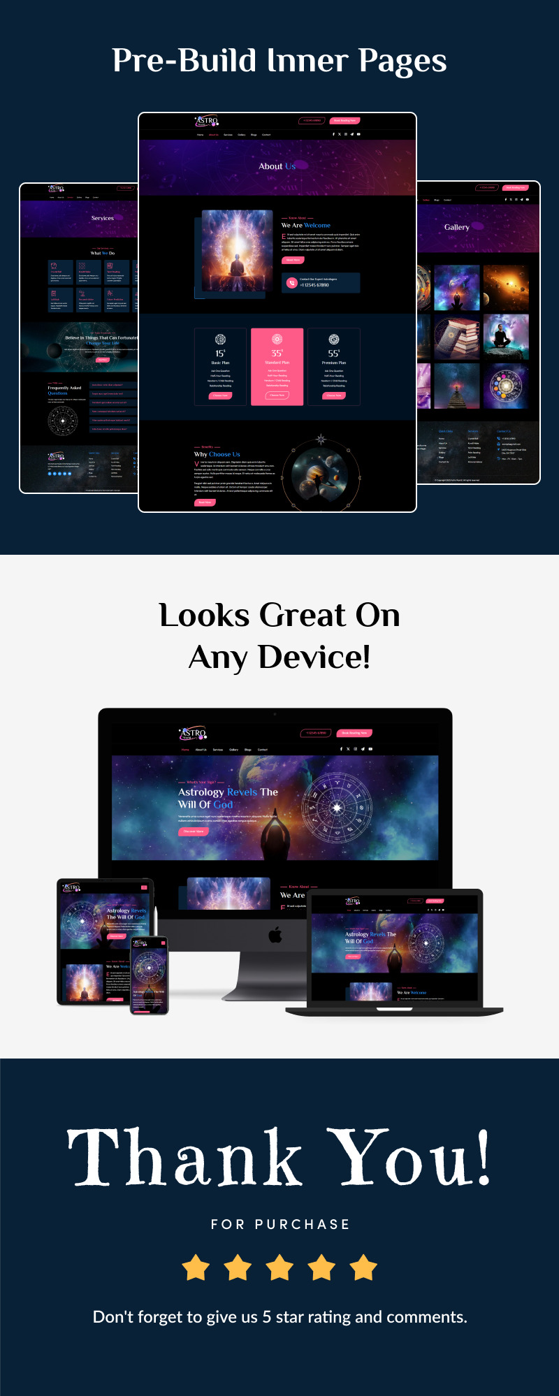 Astro World - HTML-sjabloon voor astrologie en numerologie - Features Image 3