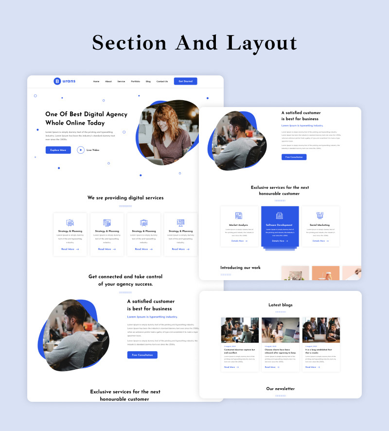 Burans – Elementor-Vorlagenkit für digitale Agenturen - Eigenschaften Bild 2