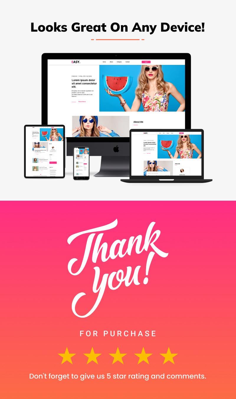 Easy - Lifestyle and Fashion Blog Elementor Template Kit - Features Image 3