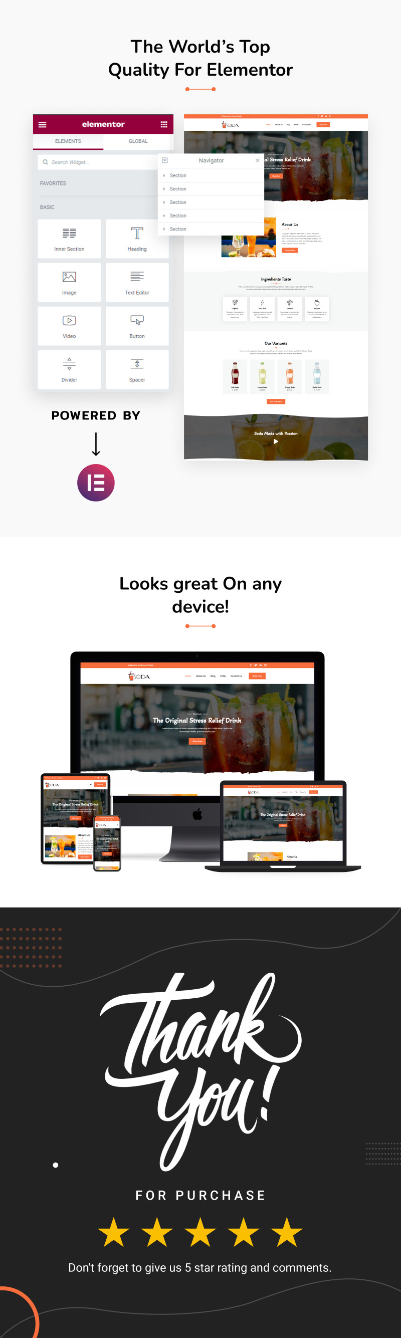 Soda - Soft Drink Brand Showcase Elementor Template Kit - Features Image 2