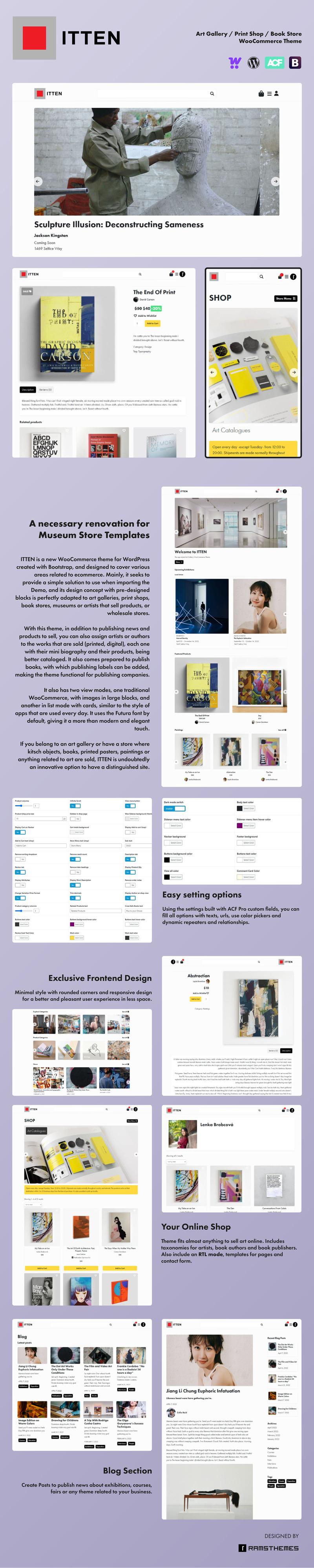 ITTEN - Sanat Galerisi ve Müze WooCommerce Teması + RTL - Features Image 1