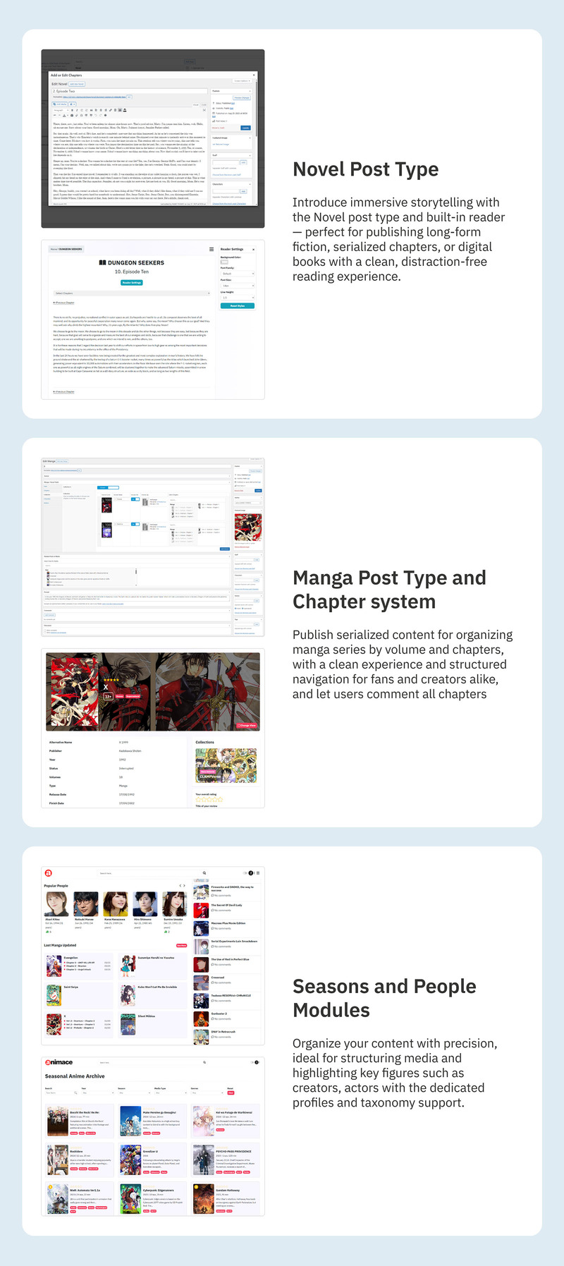 ANIMACE - Anime ve Manga WordPress Teması + RTL - Features Image 3