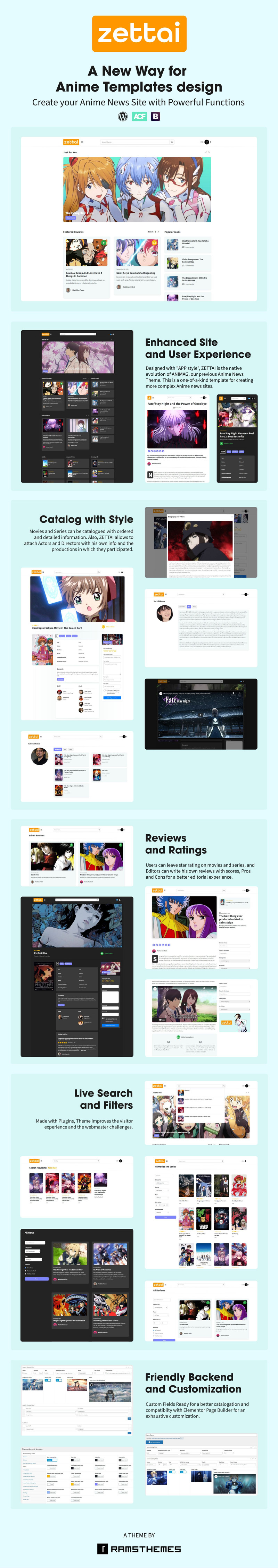 ZETTAI - Anime News, Reviews and Database WordPress Theme - Features Image 1