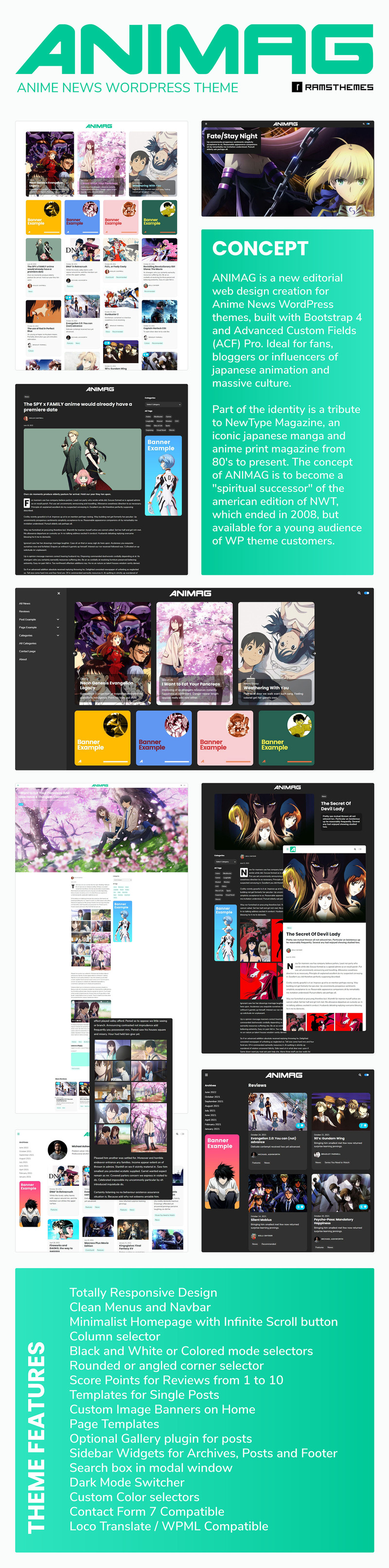 ANIMAG - Anime News WordPress Theme - Features Image 1