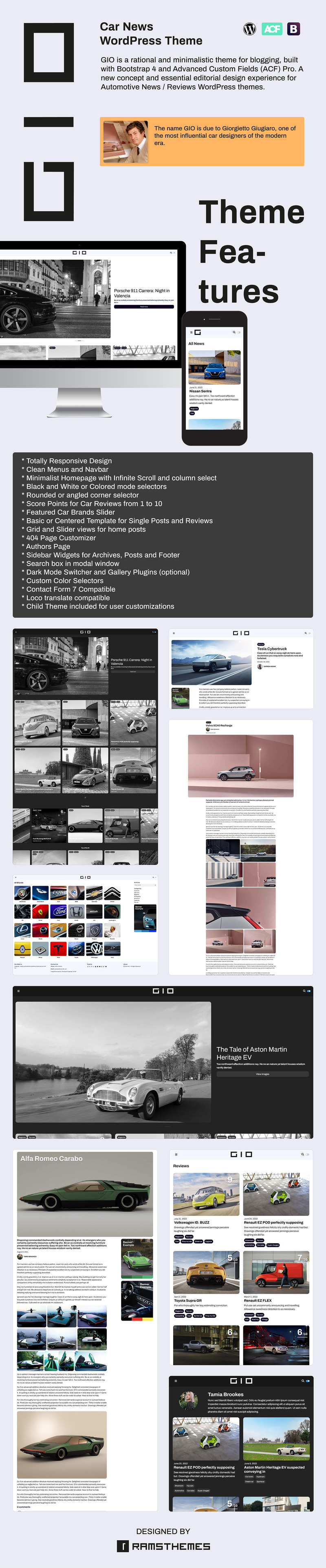 GIO - Araba Haberleri WordPress Teması - Features Image 1