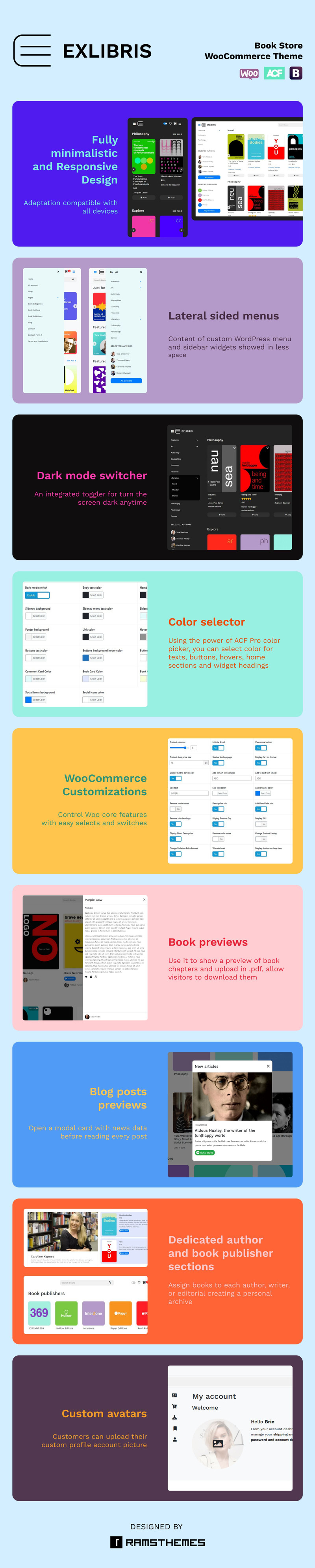EXLIBRIS - Tema WooCommerce da livraria - Apresenta Imagens 1
