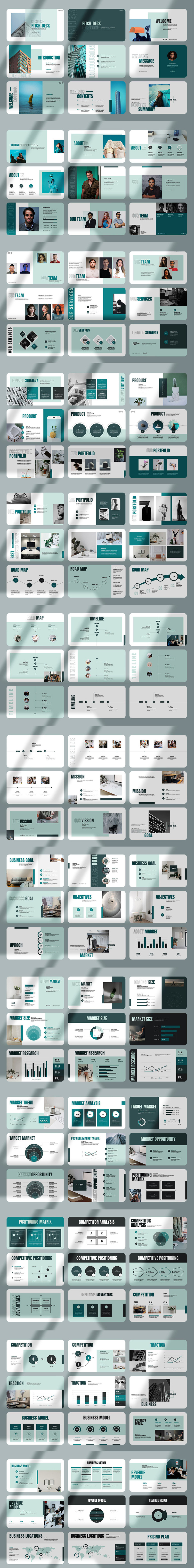 Pitch Deck 业务演示模板。 - Features Image 1