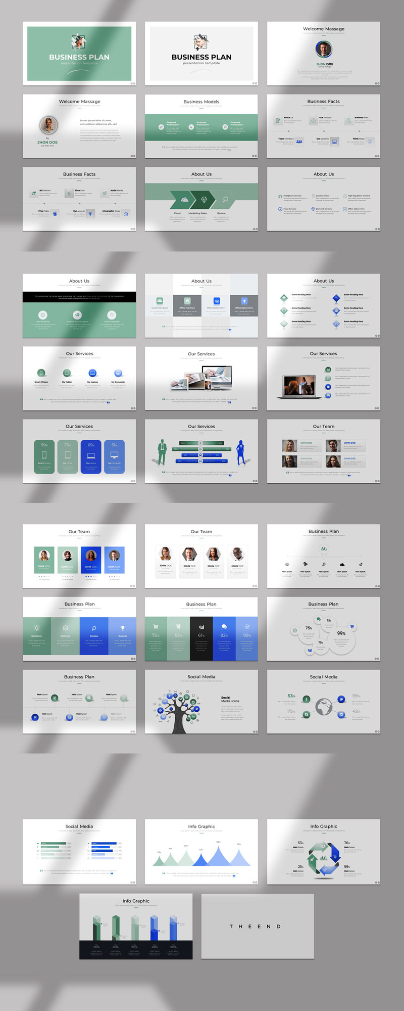 Businessplan PowerPoint-Präsentation zum Ausmalen - Eigenschaften Bild 1