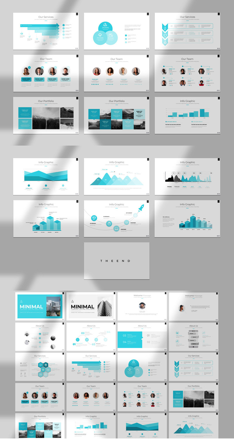 Vorlage Minimale PowerPoint-Präsentation - Eigenschaften Bild 1