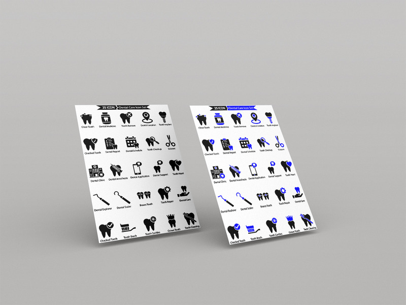 50 Premium Dental Care Icon Set - Features Image 3